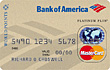 Bank of America WorldPoints Platinum Plus® MasterCard® Credit Card card image