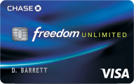 Chase Freedom Unlimited card image